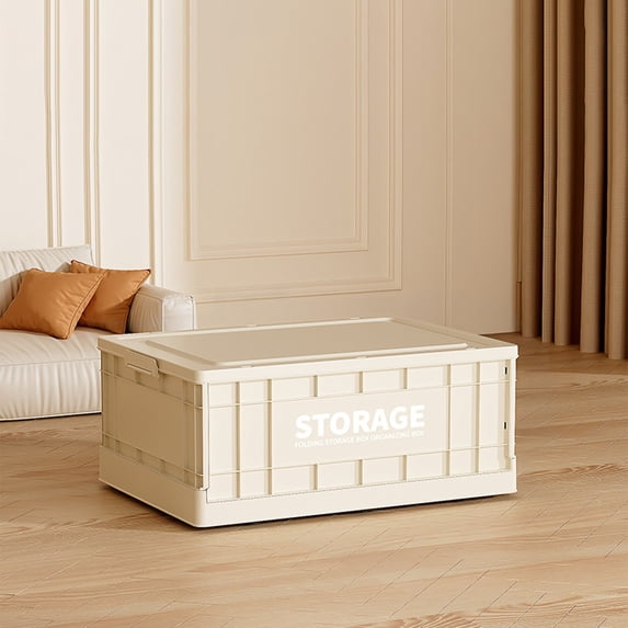 Foldable Storage Box, Plastic Organizer Bin for Home, Large Capacity Container for Clothes, Toys, Wardrobe, Waterproof Collapsible and Stackable