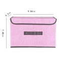thumbnail image 1 of Foldable Storage Box with Lid 10x7x6in Fabric Non-Woven Closet Organizer Room Office Home Decor Container for Clothes Toy, 1 of 5