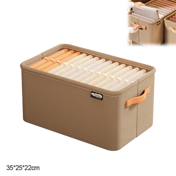 Foldable Storage Boxes for Organizing Clothing, Sheets, Toys, Books - Shelf Organizer Shelves Basket Storage Bin