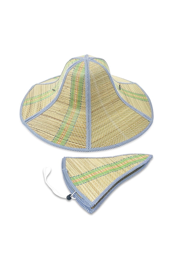 Foldable Straw Hat for Farmer Men Women Adult Fishing Sun Fan Cap Summer Cool Floppy Wide Brim Beach Hat.