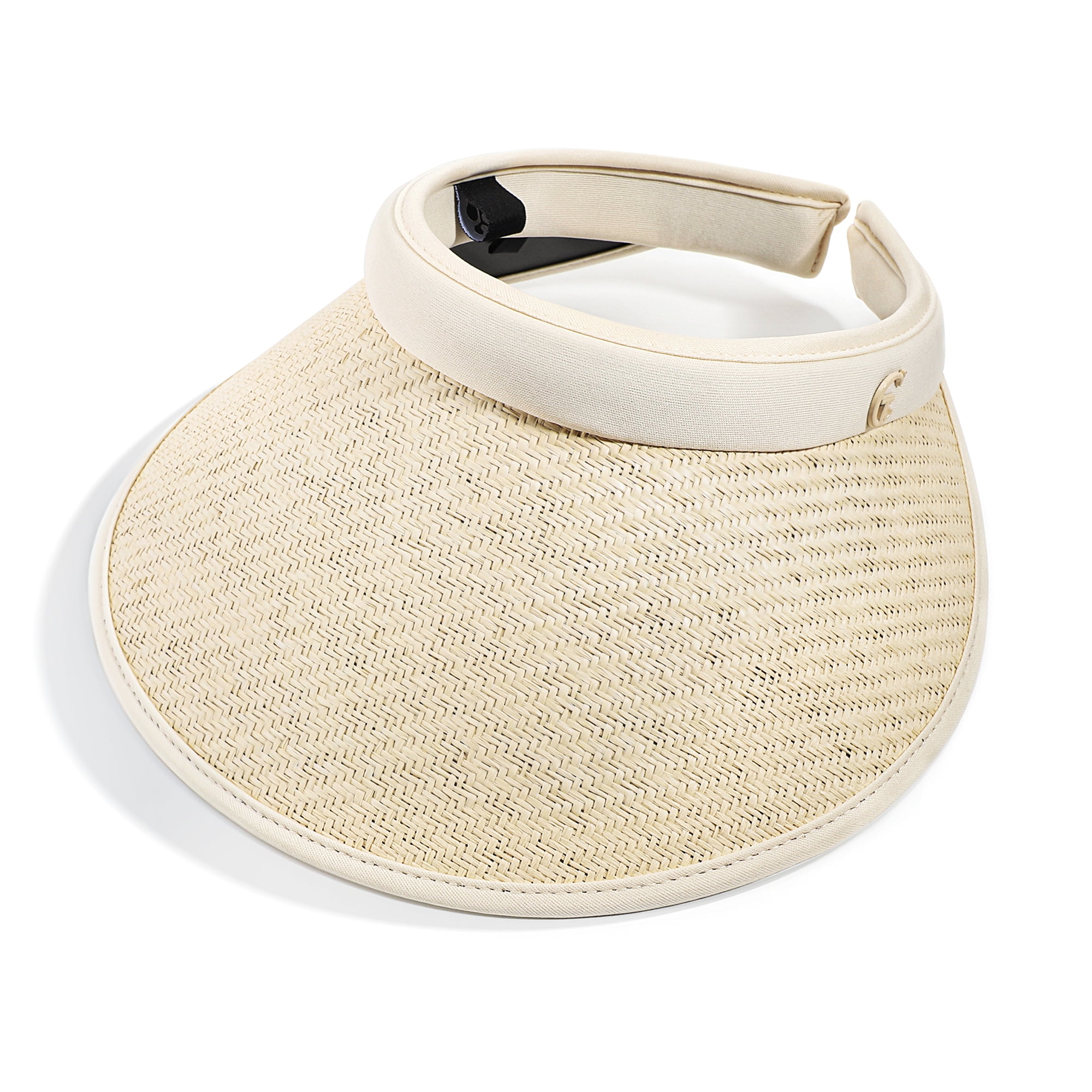 Women's Wide Brim Sun Hat - Adjustable, Foldable, Roll-Up Visor Hat For Beach, Travel, Outdoor