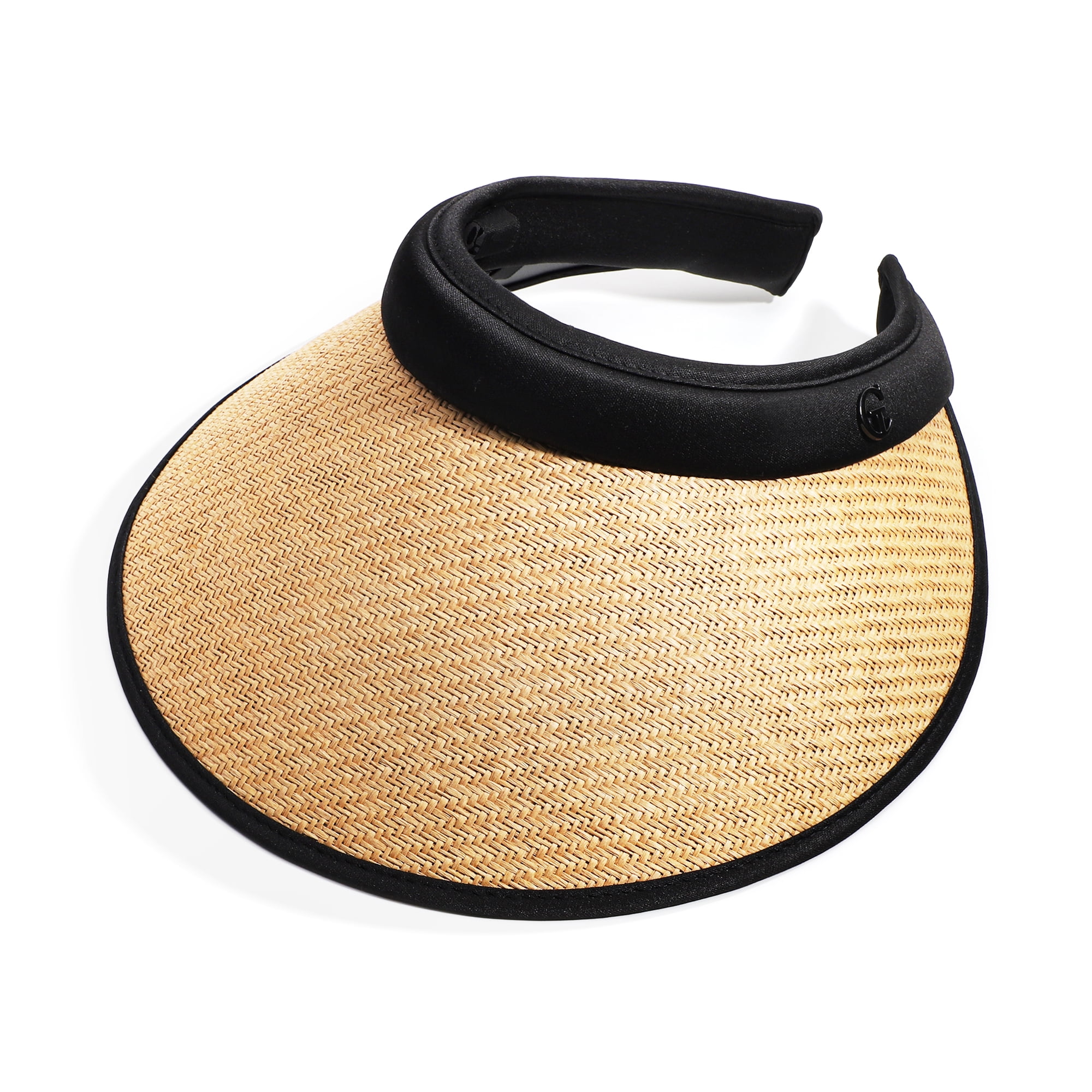 Foldable Straw Summer Beach Hat Wide Brim Sun Visors for Women