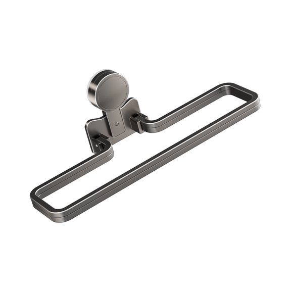 Foldable Suction Cup Rack Multipurpose Use for Towels and Accessories in Bath or Kitchen