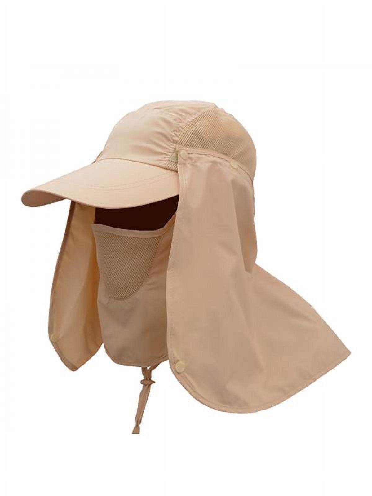 Foldable Sun Cap, Fishing Hats, Sunshade UV Protection Caps with Neck Flap  Face Shield 