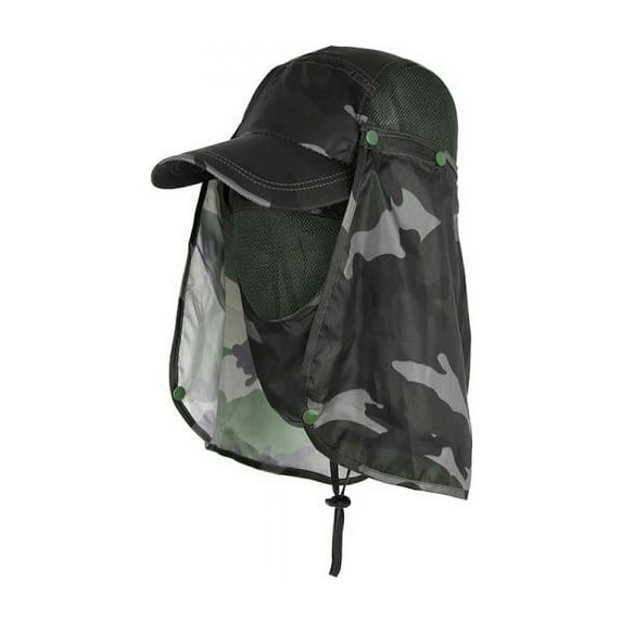 Foldable Sun Cap, Fishing Hats, Sunshade UV Protection Caps with Neck Flap Face Shield