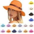 thumbnail image 1 of Foldable Sun Hat Ndbuld Sun Beach Hats for Women Summer Floppy Wide Brim Sunhat Packable Foldable Lace Travel Vacation, 1 of 7