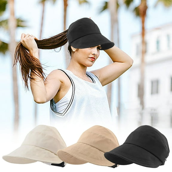 Foldable Sun Hat With Upf Protection - Wide Brim Travel Hat For Women & Men, Lightweight & Packable Sunshade Hat For Beach, Hiking & Outdoor Activities