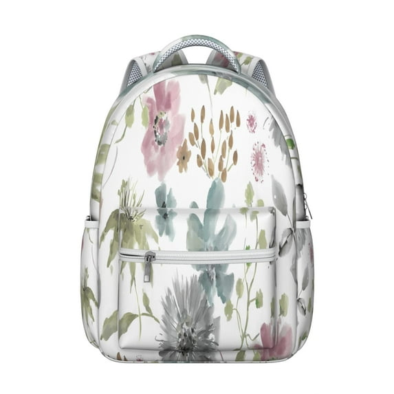 Foldable Sunflower Print Travel Backpack - Compact Lightweight School Bag for Women with Water Bottle Holder, Floral Design Carry On Backpack for Weekend Getaway Gym