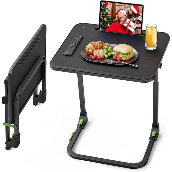 Foldable TV Tray
Easy Folding Small Table, Height & Tilt Adjustable TV Trays for Eating, Working, Crafting - Sturdy TV Dinner Tables on Couch & Bed