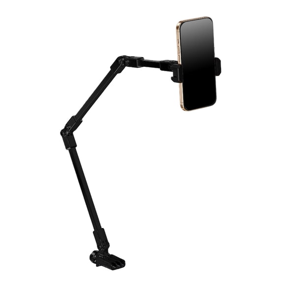 Heavy Duty Phone Tablet Metal Holder Adjustable Foldable Stand Carbon Steel Bracket 360 Degree Rotation Flexible Long Arm