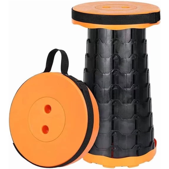 Foldable Telescoping Stool Portable, Retractable Stool for Adults, Upgraded Collapsible Folding Seats with Load Capacity 550lbs, Camping Stools for Adults