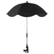 Foldable Toddler Umbrella Stroller Parasol with Adjustable Clamp for Sun Protection and Travel Convenience