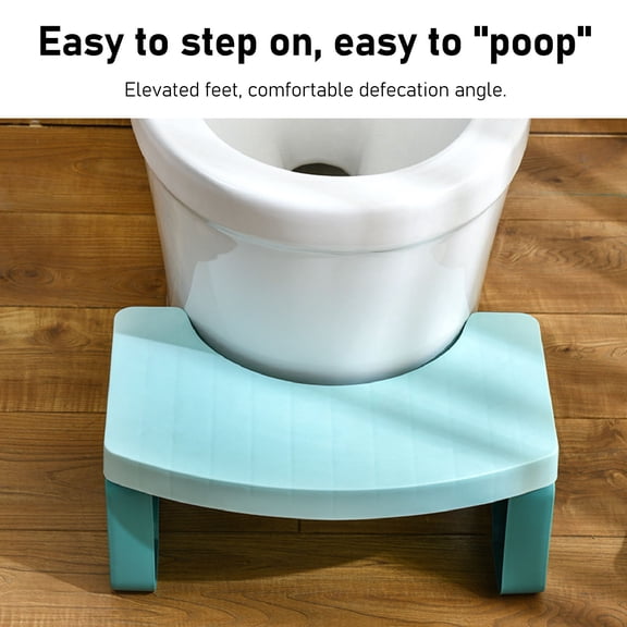 Foldable Toilet Footstool, Ergonomic Design Promotes Natural Squatting, Easy Storage Travel Ready