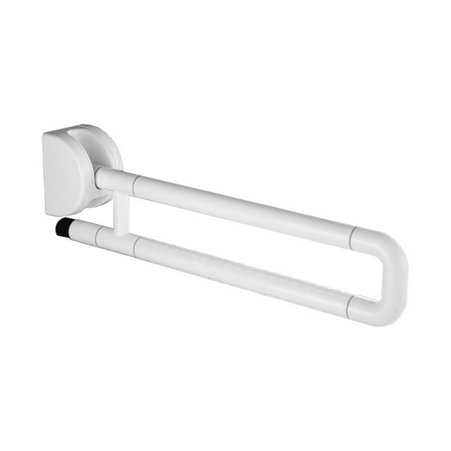 Foldable Toilet Grab Bar 265 Lbs Bearing Weight Non-slip Folding Handicap Grab Bars Bathroom Wall Mounted Stainless Steel Flip-up Safety Rails for Elderly Pregnant Women Patients