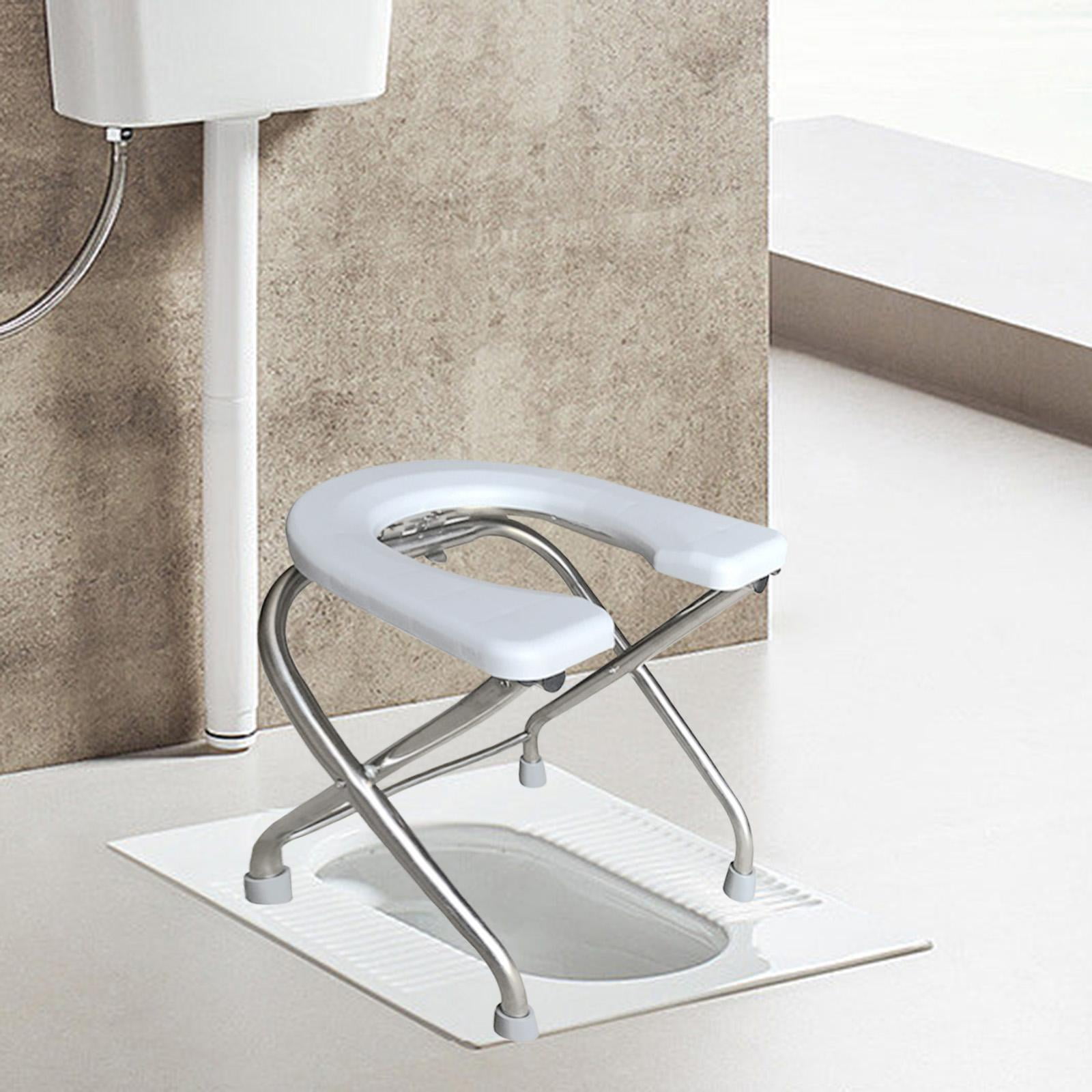 Foldable Toilet Seat Homecare Elderly Squat Toilet Seat for Bathroom