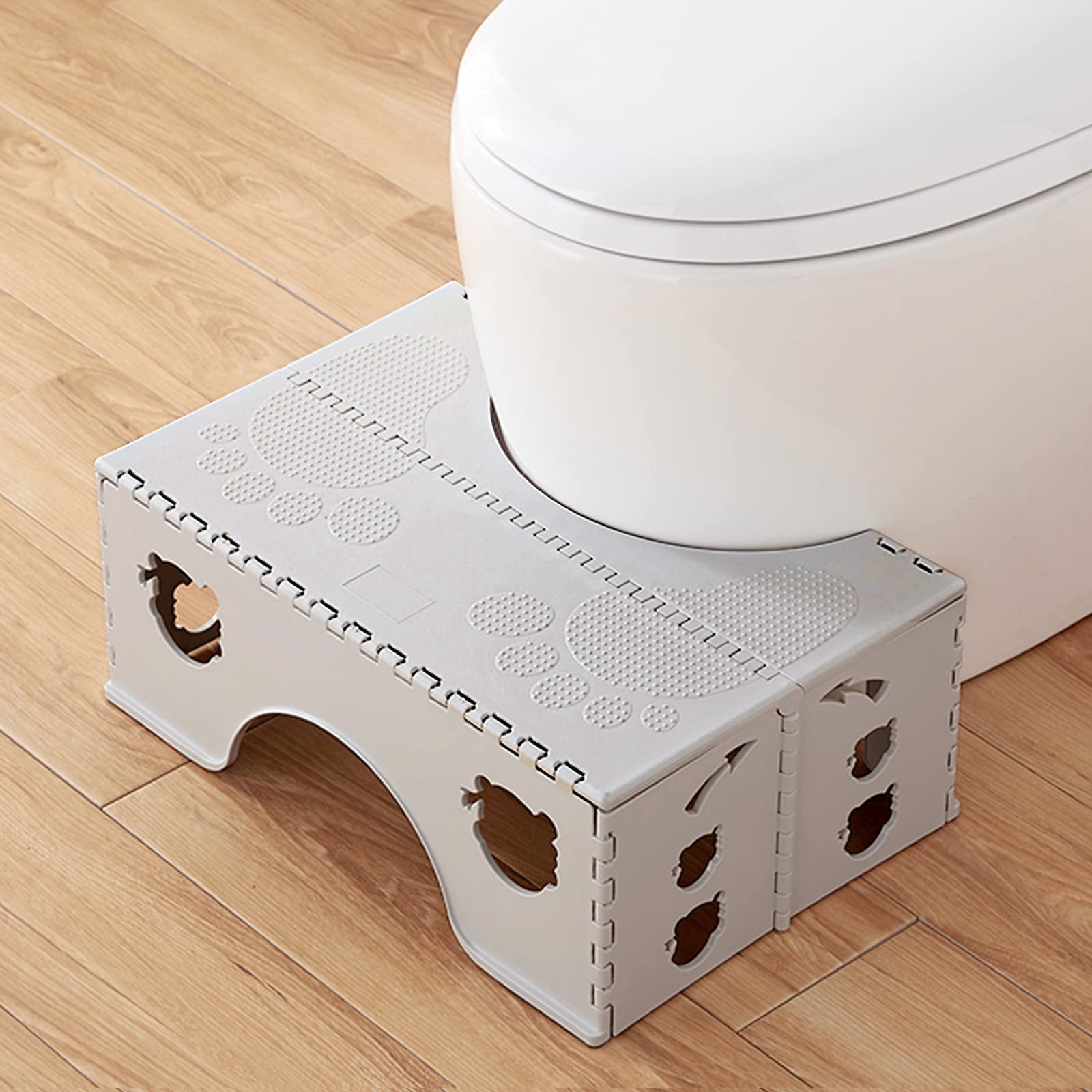 Foldable Toilet Stool, 7 inches Healthy Squatting Posture Poop Stool