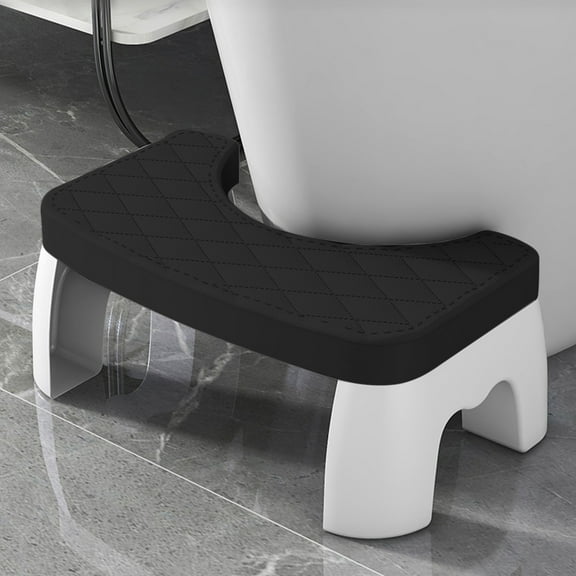 Foldable Toilet Stool for Squatting Position | Bathroom Poop Stool with Non-Slip Base | Stackable Potty Step Stool Fits All Toilets | Detachable Design for Easy Storage | Blue Green White