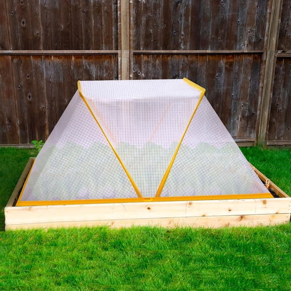 Foldable Transparent Garden Cover, Plastic Cold Proof Plant Shield, Breathable Insulation Protector, Outdoor Horticultural Accessory for Seedling Growth, Yard Plants and Farm Gardening