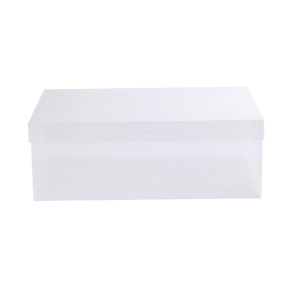 Foldable Transparent Plastic Shoe Box, Flip Lid Storage Box for Men Women Kids