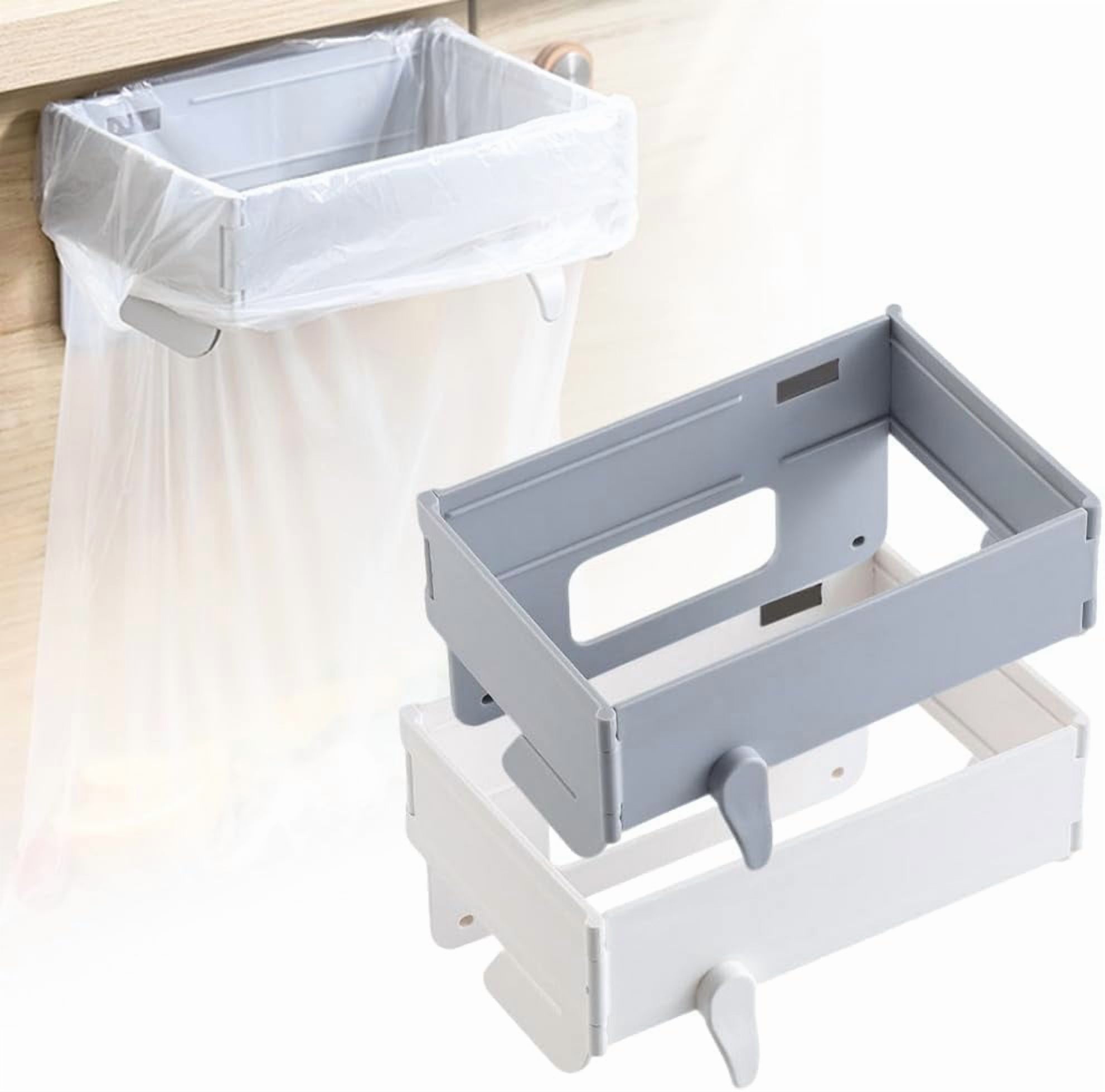 Carbage Rack Foldable Trash Bag Holder, 2026 New Magnetic Closure Waste Bag Hanger ...