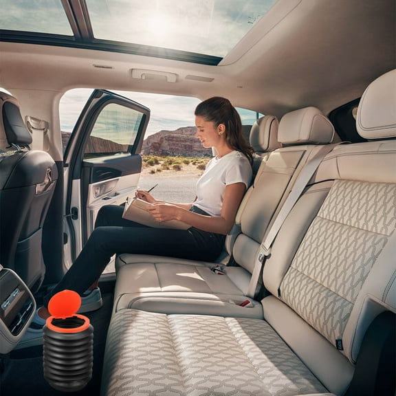 Foldable Trash Can 4L Reusable Plastic Collapsible Trash Bin Multifunctional Collapsible Garbage Can for Camping Office Living Room Car