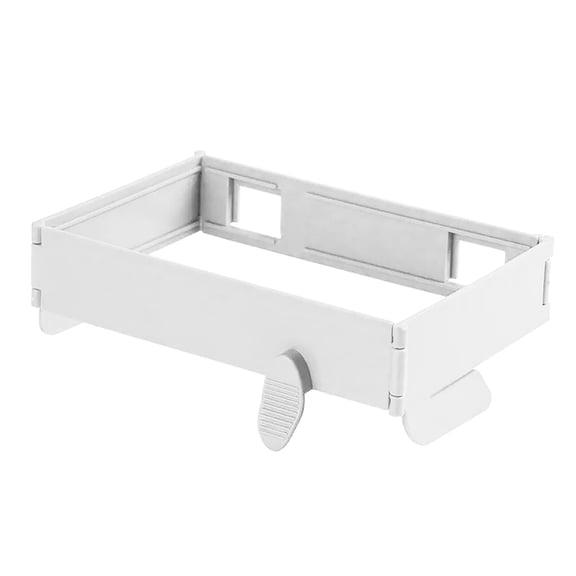 Foldable Holder, Wall Mounted Hanging Waste Garbage Can Rack for Kitchen Cabinets and Doors, White, , Space Saving