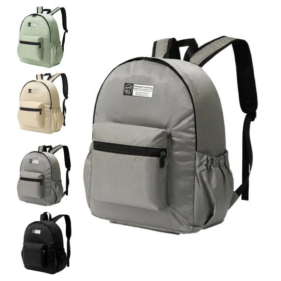 Foldable Travel Backpack, Water Resistant Packable Compact Daypack with Extra Mini Pouch, Multipurpose Lightweight Bookbag for Daily Commute School Short Trip Outdoor Sports