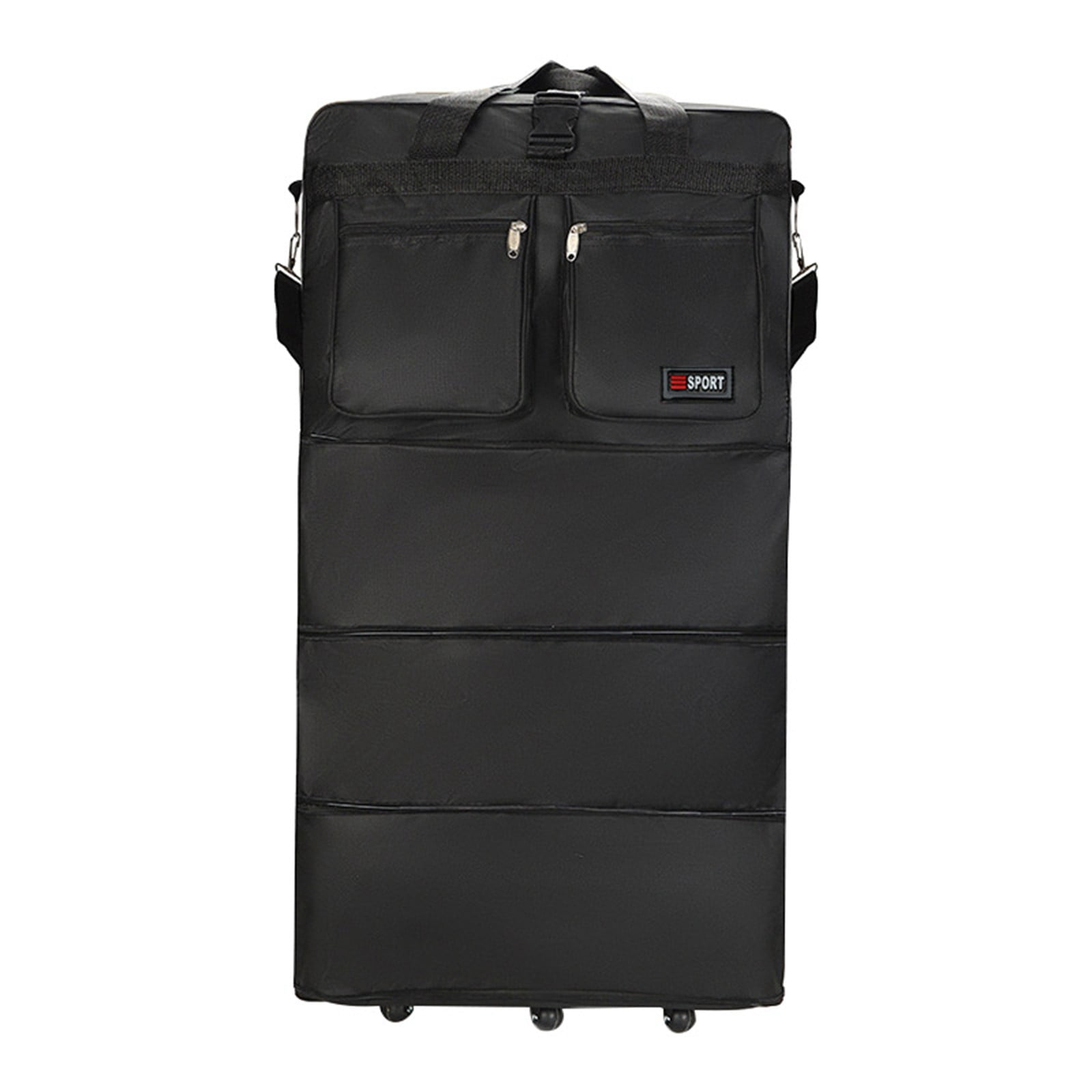 Foldable Travel Bag, Large Suitcases with Wheels Rolling Travel Duffle Bag with Wheels and Handle, Expandable Foldable Luggage Bag Collapsible Luggage