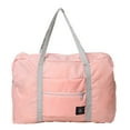 thumbnail image 1 of Foldable Travel Duffel Bag 18.1 x 12.6 Inch, Carry on Luggage Tote for Airlines Personal Item, Sports Gym Weekender Overnight Bag for Women and Men, Travel Accessories, Pink, 1 of 7
