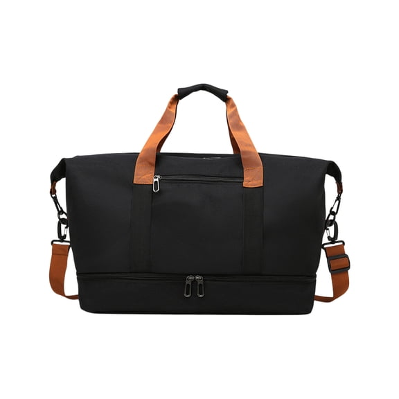 Foldable Travel Duffel Bag 30L, Waterproof Cloth Sturdy Zippers, Luggage Sleeve Easy Carry, Compact Foldable Storage, Weekender Gym Sports Shopping Overnight Carry-On Bag For Women