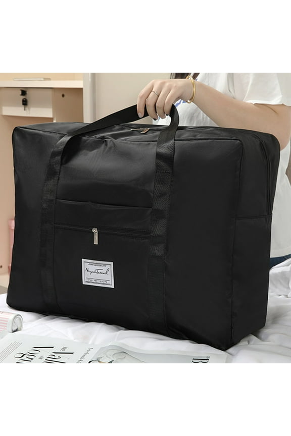 Foldable Travel Duffel Bag with Laptop Compartment | TSA-Friendly Carry-On Luggage | Expandable Weekender Bag for Men & Women | Purple, Gray, Pink, Blue, Black