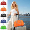 thumbnail image 1 of Foldable Travel Duffel Bag, Lightweight Large Capacity Polyester Gym and Overnight Bag with Reinforced Handle and Pocket for Easy Packing, 1 of 6