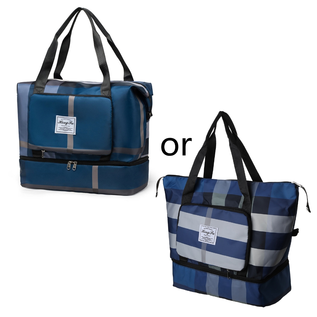 Foldable Travel Duffel Bag Sports Gym Tote Shoulder Weekender Overnight Bags