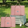 thumbnail image 1 of Foldable Travel Duffel Bag for Women - Pink Water-Resistant Gym & Sports Tote Carry-On Luggage - 4 Sizes (S, M, L, XL) - Weekender Overnight Bag for Travel & Outdoor, 1 of 7