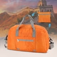 thumbnail image 1 of Foldable Travel Duffle Bag, 15.7 Inch Large Capacity Polyester Storage Tote, Portable Handheld Luggage Case for Overnight Trips Home Wardrobe Organizing, 1 of 7