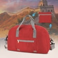 thumbnail image 1 of Foldable Travel Duffle Bag, 15.7 Inch Large Capacity Polyester Storage Tote, Portable Handheld Luggage Case for Overnight Trips Home Wardrobe Organizing, 1 of 7
