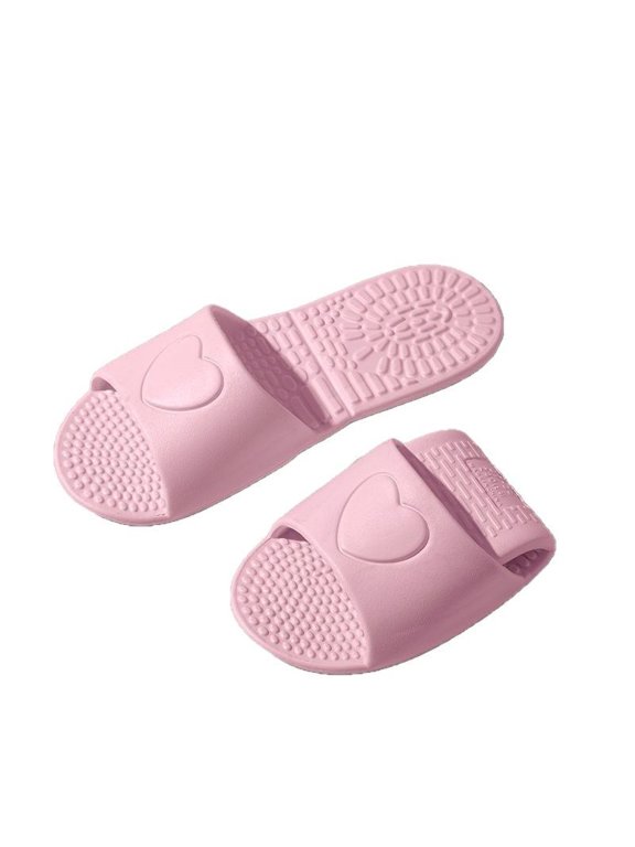 Foldable Travel Slippers Indoor Home Bathroom Shower Massage Slide Sandals Unisex Lightweight Quick Dry Bathroom Non Slip Flat Slides,For US Women's Size 8.5-9.5