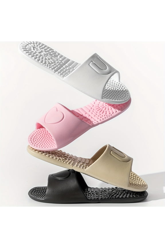 Foldable Travel Slippers - Thick EVA Sole Slides for Men & Women, Lightweight & Portable for Indoor/Outdoor, Spa, Hotel & Home Use