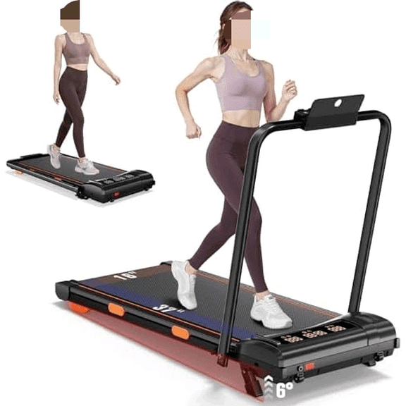 Foldable Treadmills for Home, Quiet Treadmill with 10% Incline, Walking Pad Treadmill with Desk, 350lbs Weight Capacity Walking or Running for Home Office$$Sport & Recreation Other