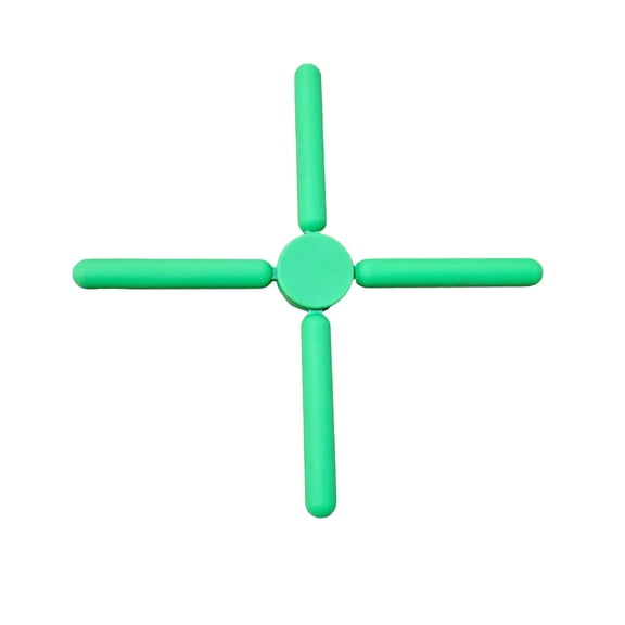 Foldable Trivets Insulation Mat,Silicone Trivet Mat,Folding Trivets,Pot Holder,Mats for Home Kitchen,Non-Slip Silicone Pot Holder, Insulated Table Dish Mat Tableware Placemat,(Green)