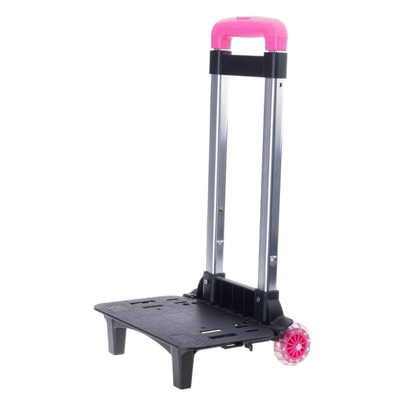 Foldable Trolley Cart 2 Wheels Backpack Trolley Durablel Aluminium Alloy Student Luggage Travel Hand Cart for School Bag