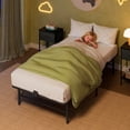 thumbnail image 1 of Foldable Twin Bed Frames, Metal Platform Bed Frame Twin Size with Heavy Duty Steel Slats, No Box Spring Needed, Easy Assembly, No Noise, Black, 1 of 9