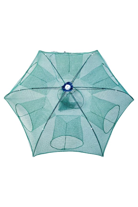 Foldable Umbrella Style Lobster and Fish Trap with One-Way Entry Design 6 Holes B