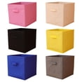 thumbnail image 1 of Foldable Uncovered Storage Box, Large Open-Top Organizer Bin for Wardrobe, Closet & Sundries, Sturdy Collapsible Storage Container for Home, Bedroom & Laundry Organization, 12*12*12in, Beige, 1 of 7