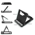 thumbnail image 1 of Foldable Universal Phone and Tablet Stand - Adjustable Viewing Angles, Portable Desktop Holder for Hands-Free Watching or Typing, Black, 1 of 5