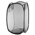 thumbnail image 1 of WEAVILUX  Pop-Up Mesh Laundry Hamper with Side Pocket for College Dorms, Black, Breathable and Sturdy, 1 of 2