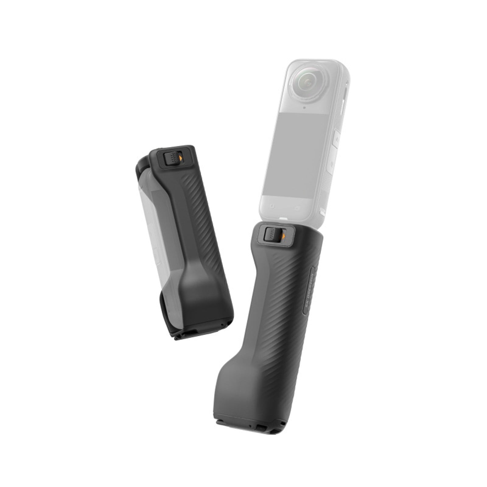 Foldable Utility Handle Compatible with Insta360 X4, Pocket-Size Hand Grip & Mini Tripod, Soft Rubber Grip with Wrist Strap