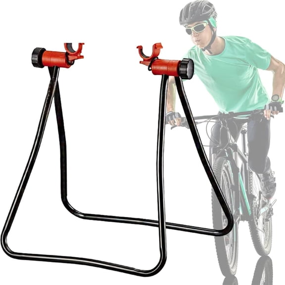 Foldable Vertical Bike Rack Repair Floor Stand Road Bike Triangle Stand Maintenance Rack Standing Bike