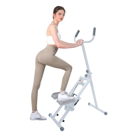 Foldable Vertical Stair Climber Machine for Full-Body Workout, Stair Stepper for Home Gym