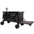 thumbnail image 1 of Foldable Wagon Cart with Extended Tailgate, Heavy-Duty 480LBS Capacity, All-Terrain Wheels for Sand & Gravel, Compact Storage, Black + Gray, 1 of 9